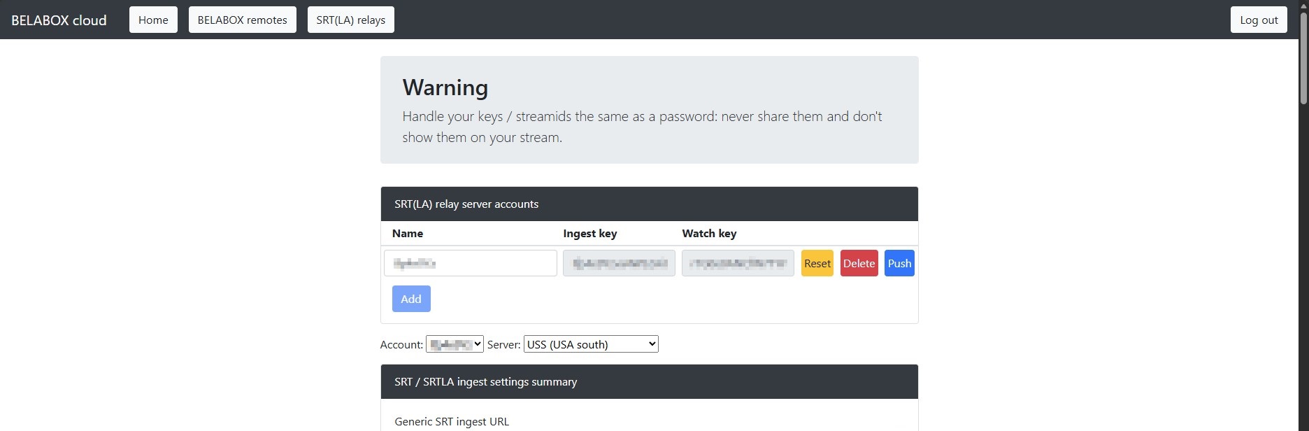 belacloud login