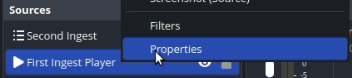 ingest properties